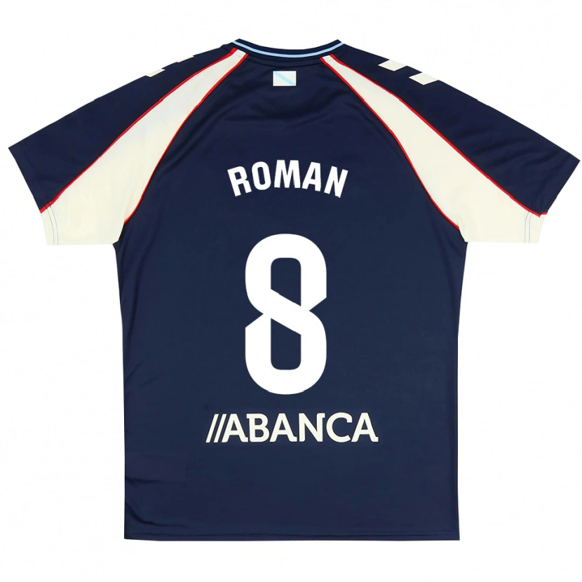 Danxen Dětské Miguel Román #8 Královská Modř Červená Bílá Daleko Hráčské Dresy 2026/27 Dres