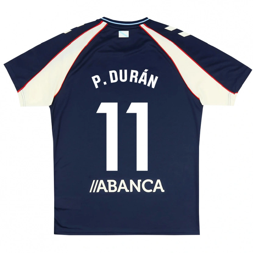 Danxen Dětské Pablo Durán #11 Královská Modř Červená Bílá Daleko Hráčské Dresy 2026/27 Dres