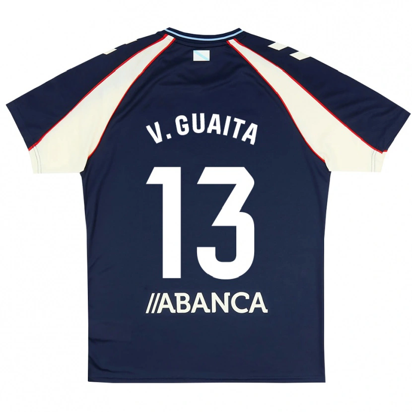 Danxen Dětské Vicente Guaita #13 Královská Modř Červená Bílá Daleko Hráčské Dresy 2026/27 Dres