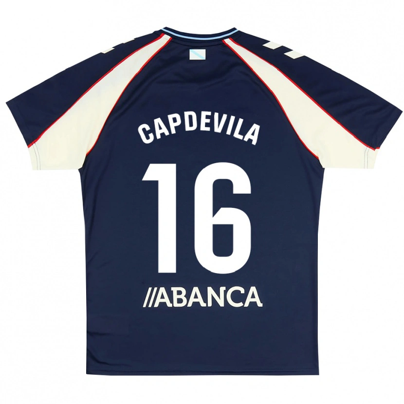 Danxen Dětské Adrià Capdevila #16 Královská Modř Červená Bílá Daleko Hráčské Dresy 2026/27 Dres