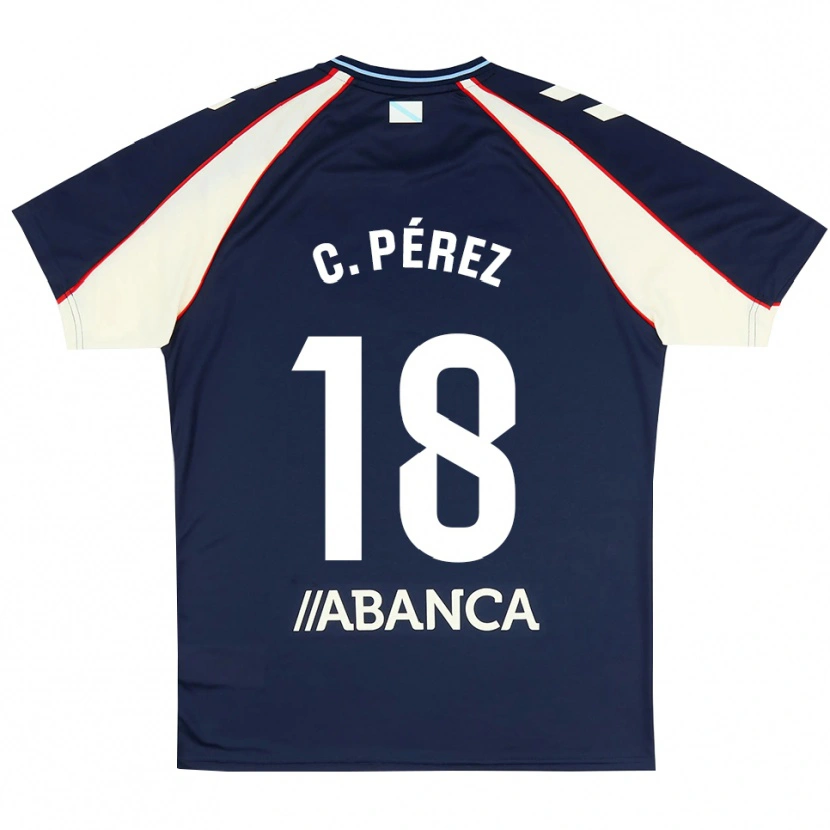 Danxen Dětské Carles Pérez #18 Královská Modř Červená Bílá Daleko Hráčské Dresy 2026/27 Dres
