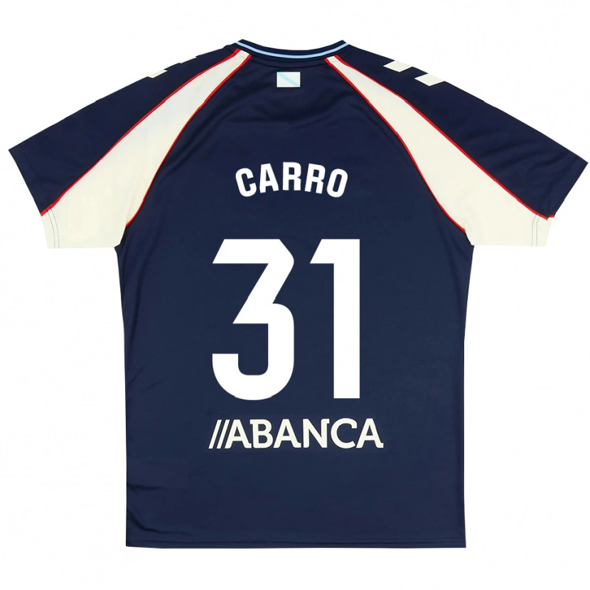 Danxen Dětské Cristian Carro #31 Královská Modř Červená Bílá Daleko Hráčské Dresy 2026/27 Dres