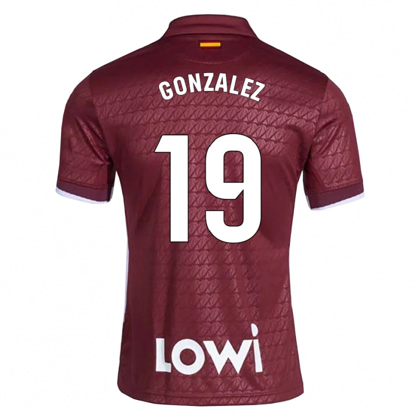 Danxen Dětské Peter Gonzalez #19 Tmavě Červená Bílá Daleko Hráčské Dresy 2026/27 Dres
