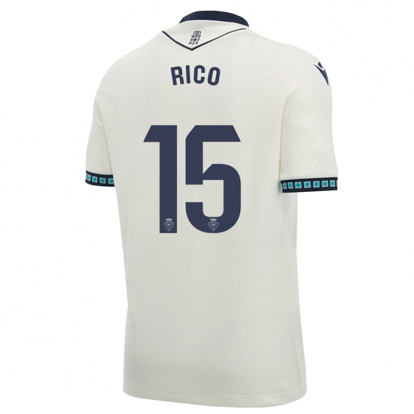 Danxen Dětské Diego Rico #15 Bílá Černá Světle Nebesky Modrá Daleko Hráčské Dresy 2026/27 Dres
