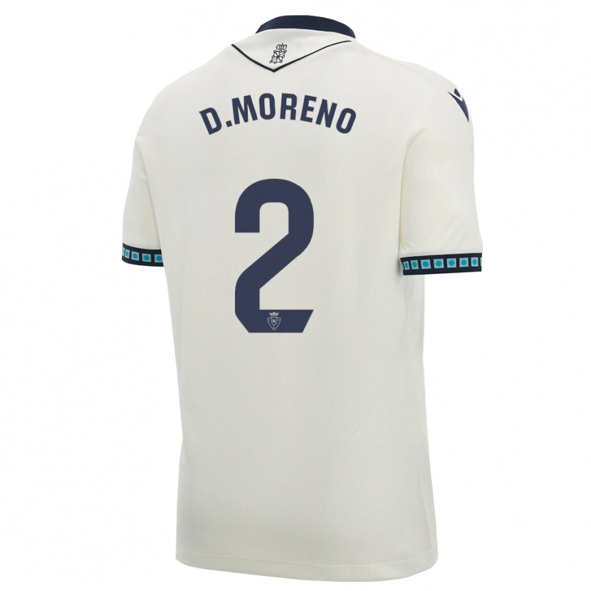 Danxen Dětské Diego Moreno #2 Bílá Černá Světle Nebesky Modrá Daleko Hráčské Dresy 2026/27 Dres