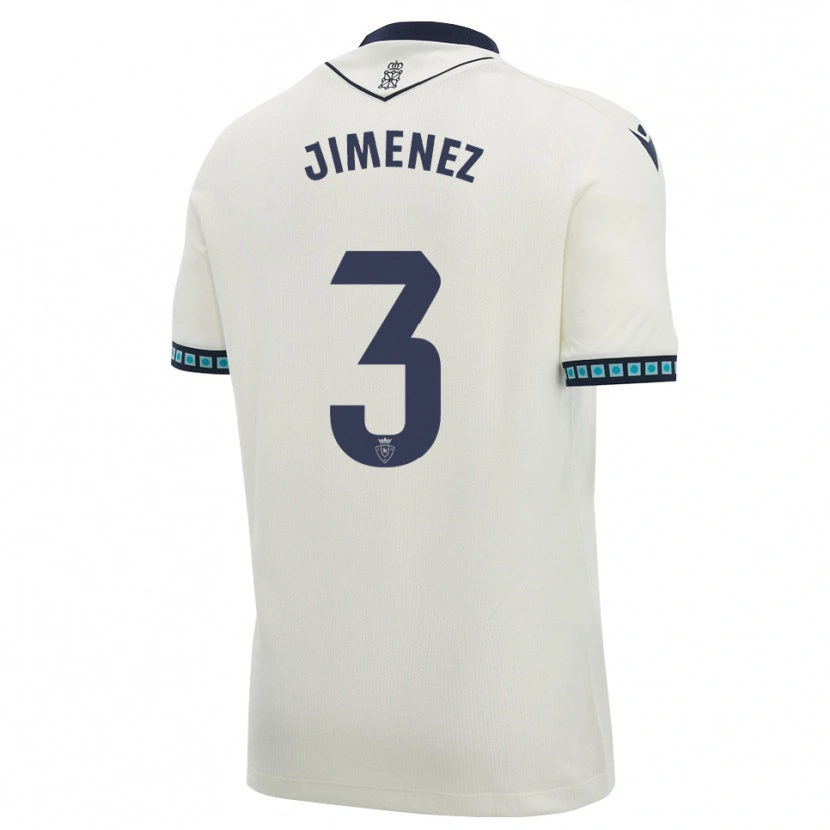 Danxen Dětské Álex Jimenez #3 Bílá Černá Světle Nebesky Modrá Daleko Hráčské Dresy 2026/27 Dres