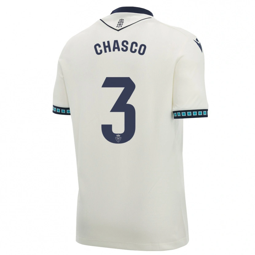 Danxen Dětské Raúl Chasco #3 Bílá Černá Světle Nebesky Modrá Daleko Hráčské Dresy 2026/27 Dres