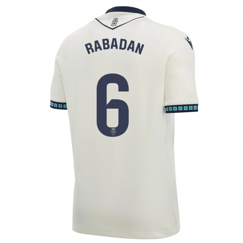 Danxen Dětské David Rabadán #6 Bílá Černá Světle Nebesky Modrá Daleko Hráčské Dresy 2026/27 Dres