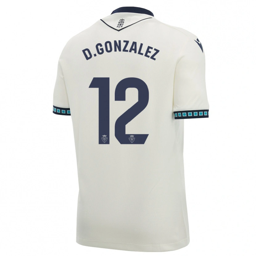 Danxen Dětské Dani González #12 Bílá Černá Světle Nebesky Modrá Daleko Hráčské Dresy 2026/27 Dres