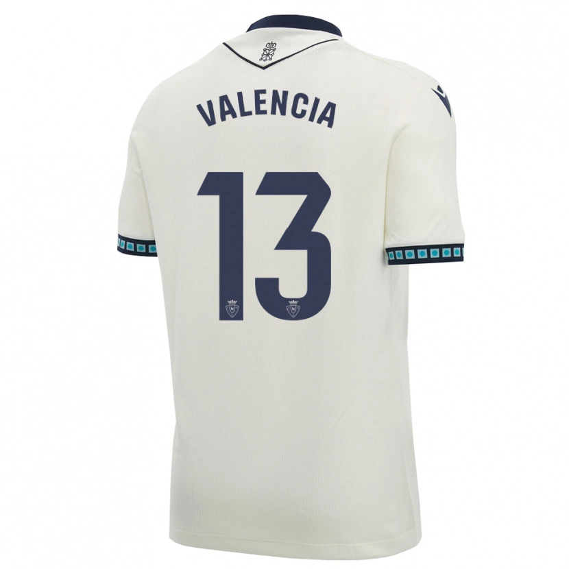 Danxen Dětské Pablo Valencia #13 Bílá Černá Světle Nebesky Modrá Daleko Hráčské Dresy 2026/27 Dres