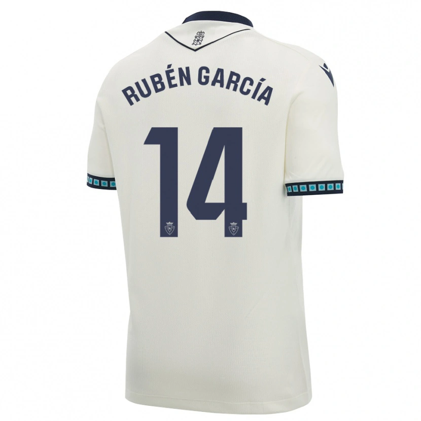 Danxen Dětské Rubén García #14 Bílá Černá Světle Nebesky Modrá Daleko Hráčské Dresy 2026/27 Dres