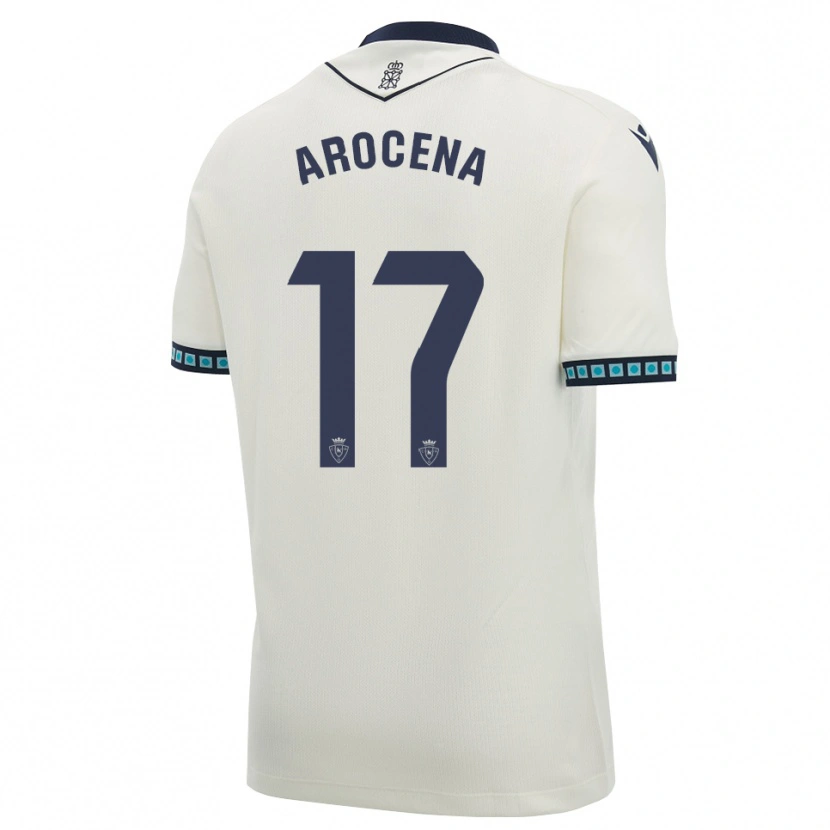 Danxen Dětské Asier Arocena #17 Bílá Černá Světle Nebesky Modrá Daleko Hráčské Dresy 2026/27 Dres