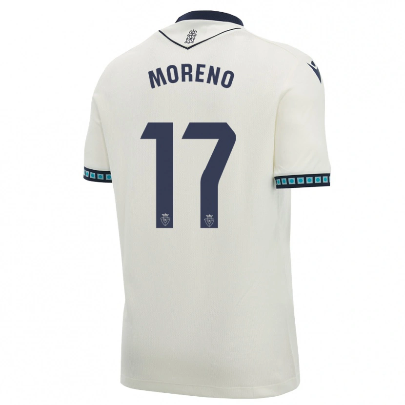 Danxen Dětské Pablo Moreno #17 Bílá Černá Světle Nebesky Modrá Daleko Hráčské Dresy 2026/27 Dres