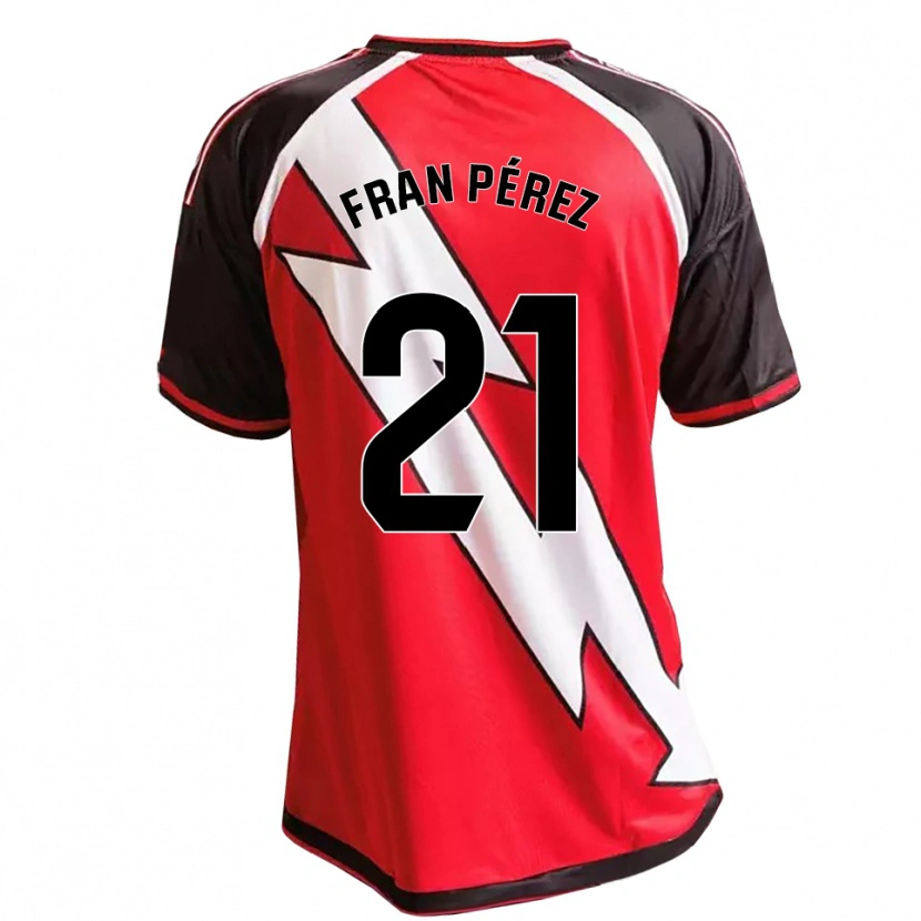 Danxen Dětské Fran Pérez #21 Červená Černá Bílá Daleko Hráčské Dresy 2026/27 Dres