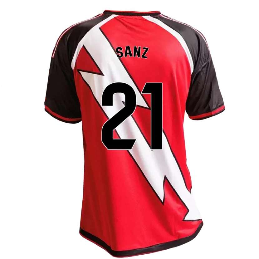 Danxen Dětské Luismi Sanz #21 Červená Černá Bílá Daleko Hráčské Dresy 2026/27 Dres