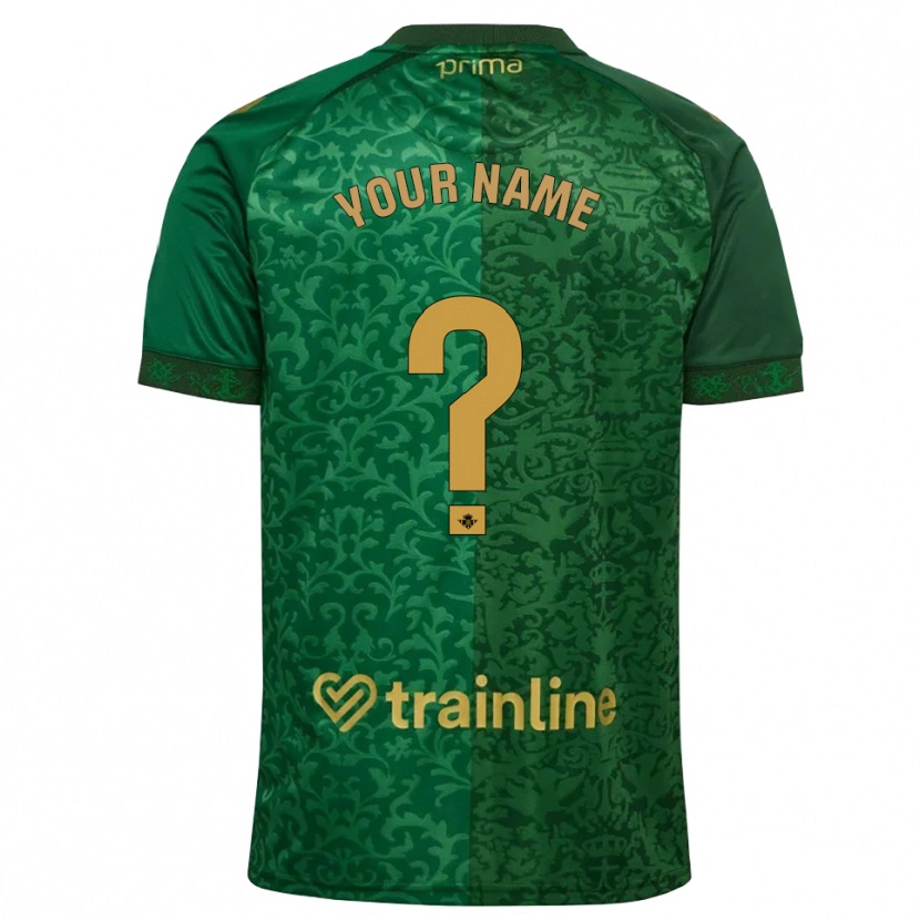 Danxen Dětské Tvé Jméno #0 Lesní Zelená Tmavě Zlatohnědá Daleko Hráčské Dresy 2026/27 Dres