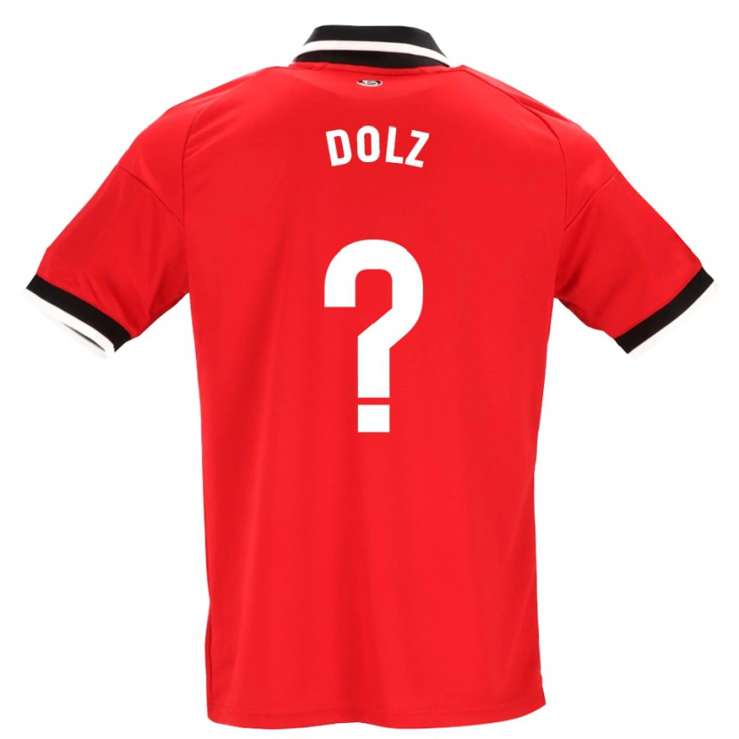 Danxen Dětské Marc Dolz #0 Černá Bílá Červená Daleko Hráčské Dresy 2026/27 Dres