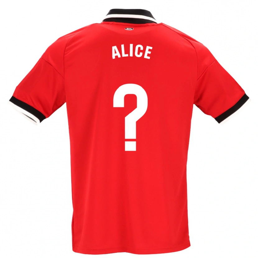 Danxen Dětské Alice Marques #0 Černá Bílá Červená Daleko Hráčské Dresy 2026/27 Dres