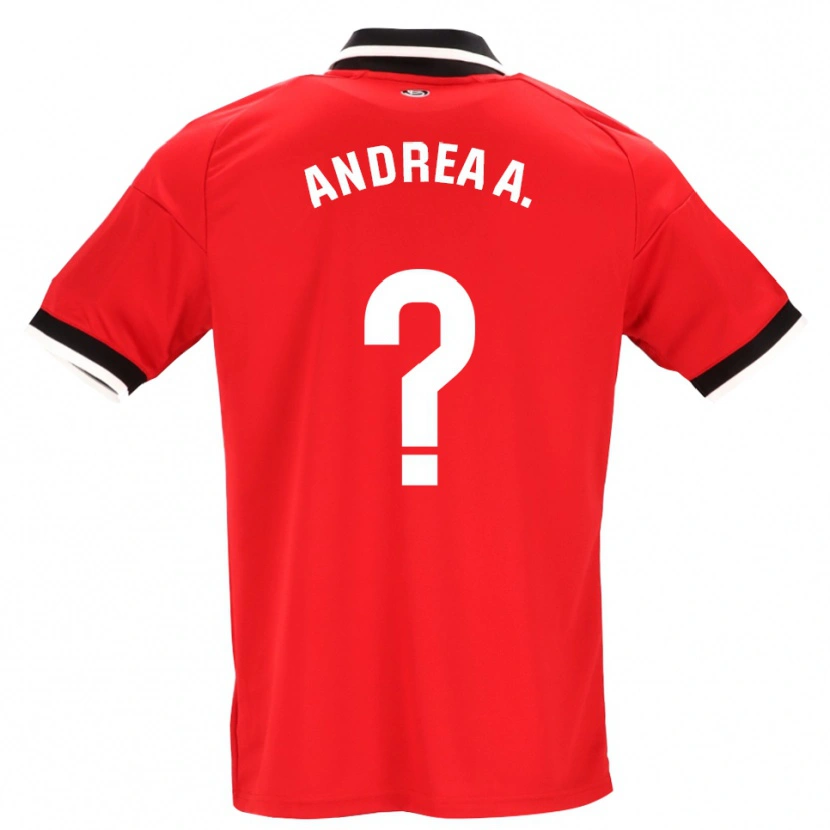 Danxen Dětské Andrea Abigail Álvarez Donis #0 Černá Bílá Červená Daleko Hráčské Dresy 2026/27 Dres