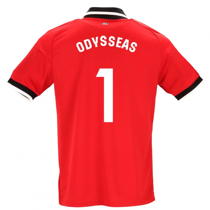 Danxen Dětské Odysseas Vlachodimos #1 Černá Bílá Červená Daleko Hráčské Dresy 2026/27 Dres