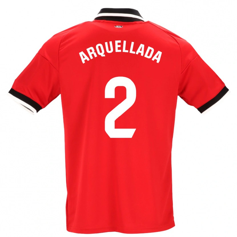 Danxen Dětské Álvaro Arquellada #2 Černá Bílá Červená Daleko Hráčské Dresy 2026/27 Dres