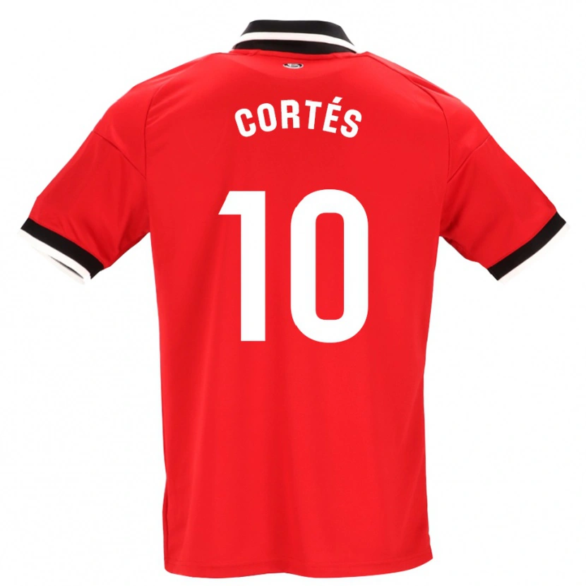 Danxen Dětské Millaray Cortés #10 Černá Bílá Červená Daleko Hráčské Dresy 2026/27 Dres