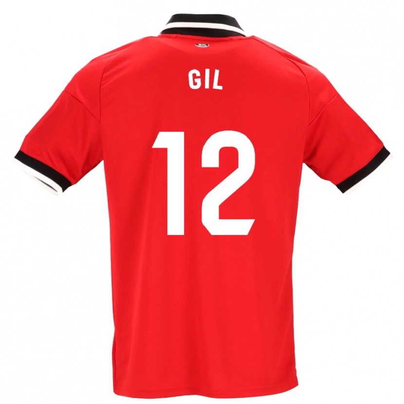 Danxen Dětské Dani Gil #12 Černá Bílá Červená Daleko Hráčské Dresy 2026/27 Dres