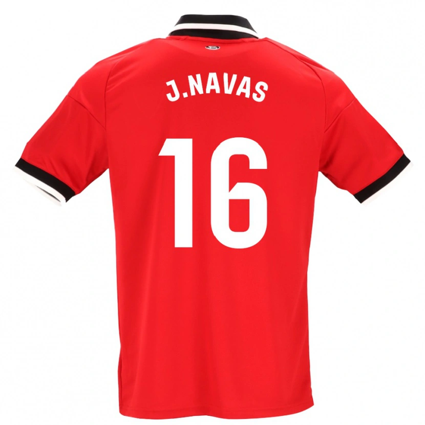 Danxen Dětské Jesus Navas #16 Černá Bílá Červená Daleko Hráčské Dresy 2026/27 Dres