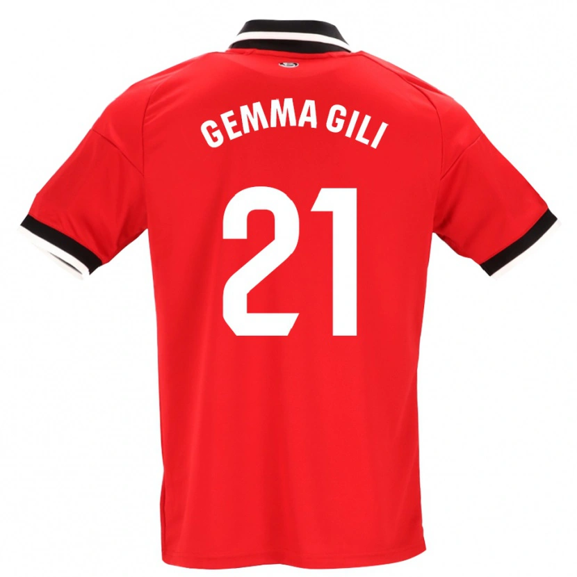 Danxen Dětské Gemma Gili Giner #21 Černá Bílá Červená Daleko Hráčské Dresy 2026/27 Dres