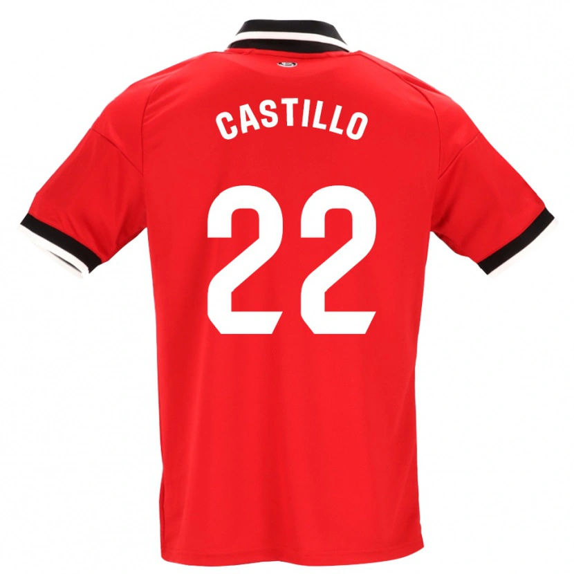 Danxen Dětské José Castillo #22 Černá Bílá Červená Daleko Hráčské Dresy 2026/27 Dres