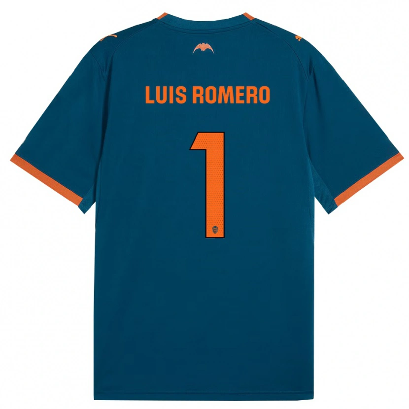 Danxen Dětské Luis Romero #1 Ocelově Modrá Oranžová Daleko Hráčské Dresy 2026/27 Dres