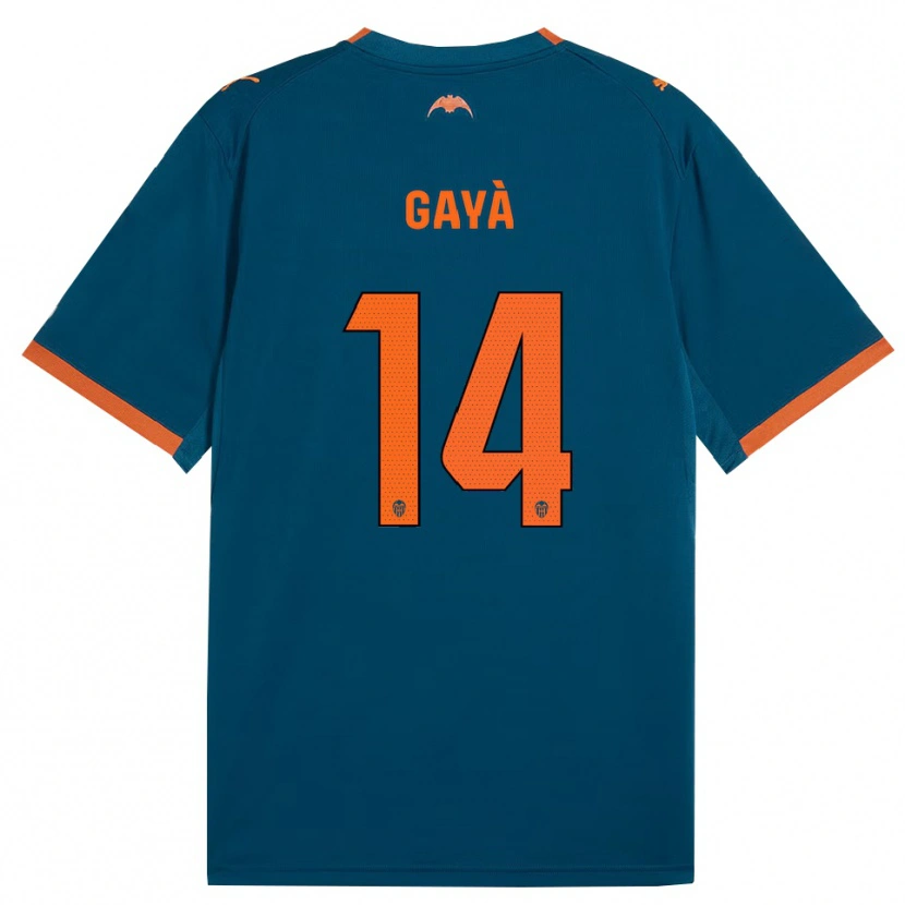 Danxen Dětské José Gayà #14 Ocelově Modrá Oranžová Daleko Hráčské Dresy 2026/27 Dres