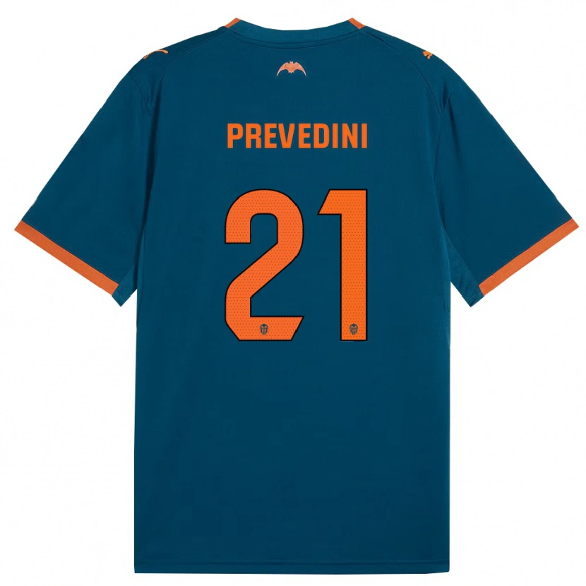 Danxen Dětské Mateo Prevedini #21 Ocelově Modrá Oranžová Daleko Hráčské Dresy 2026/27 Dres
