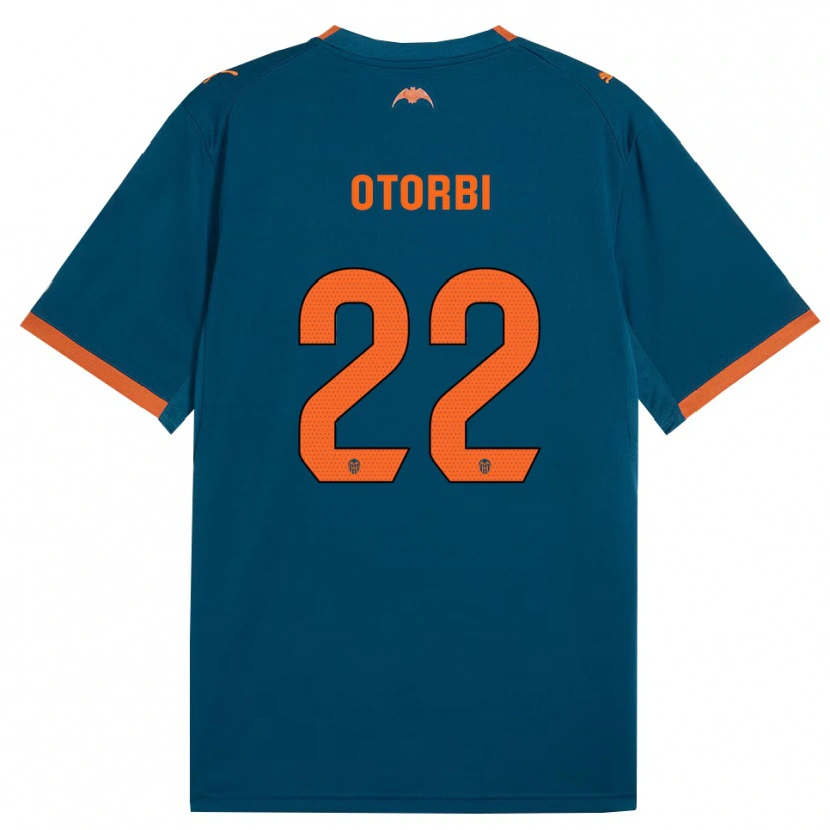 Danxen Dětské David Otorbi #22 Ocelově Modrá Oranžová Daleko Hráčské Dresy 2026/27 Dres