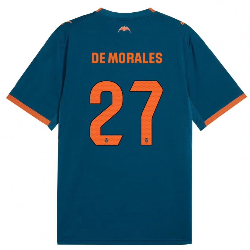 Danxen Dětské Rubén Muñoz De Morales #27 Ocelově Modrá Oranžová Daleko Hráčské Dresy 2026/27 Dres