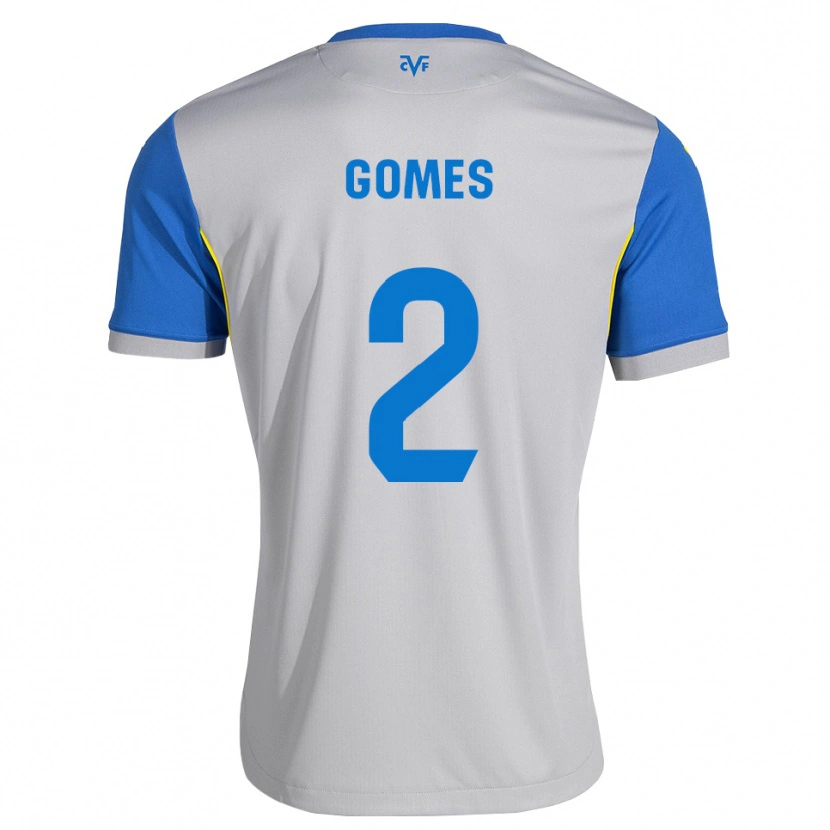 Danxen Dětské Vique Gomes #2 Modrá Šedá Daleko Hráčské Dresy 2026/27 Dres