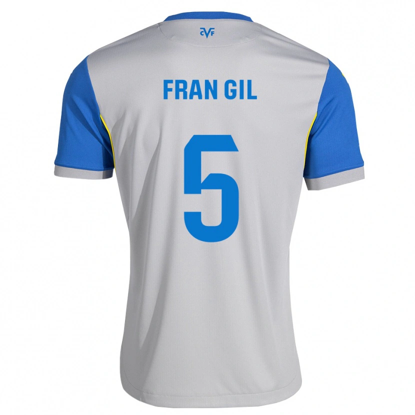 Danxen Dětské Fran Gil #5 Modrá Šedá Daleko Hráčské Dresy 2026/27 Dres