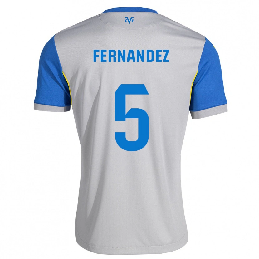 Danxen Dětské Álvaro Fernández #5 Modrá Šedá Daleko Hráčské Dresy 2026/27 Dres