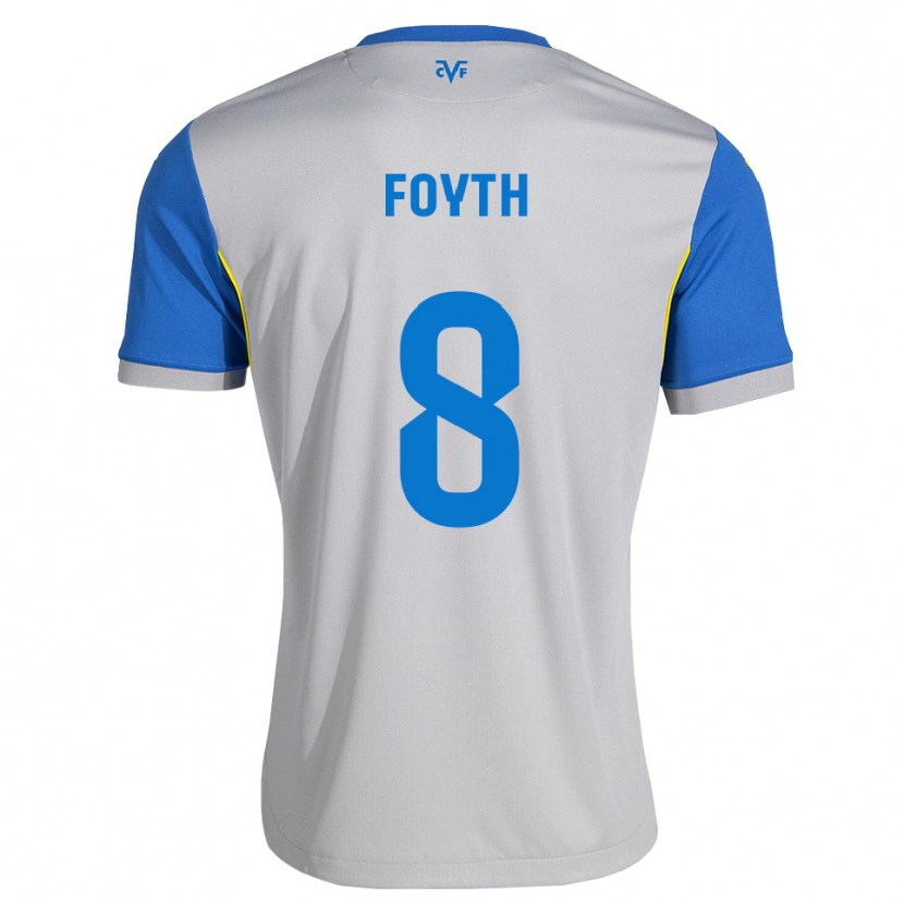 Danxen Dětské Juan Foyth #8 Modrá Šedá Daleko Hráčské Dresy 2026/27 Dres
