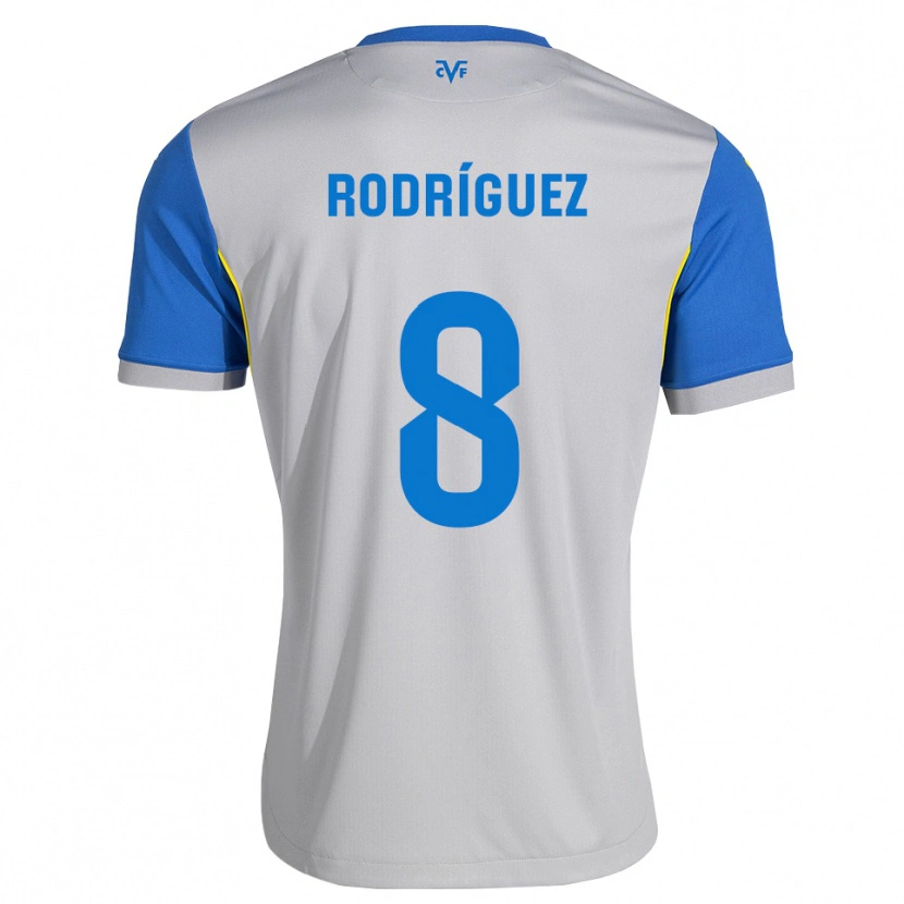 Danxen Dětské Unai Rodríguez #8 Modrá Šedá Daleko Hráčské Dresy 2026/27 Dres