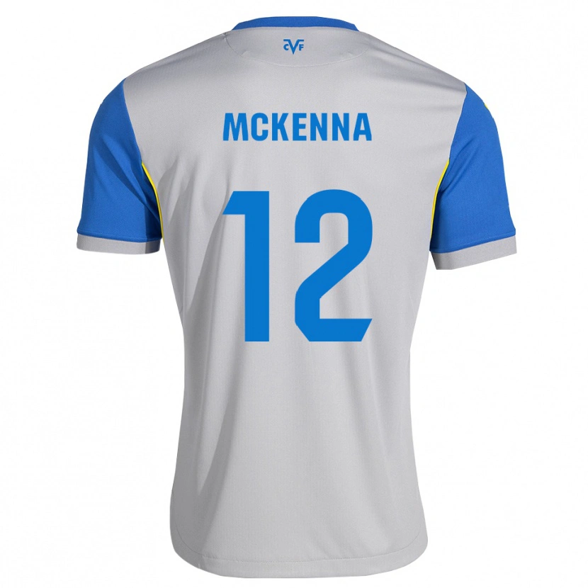 Danxen Dětské Kayla Mckenna #12 Modrá Šedá Daleko Hráčské Dresy 2026/27 Dres
