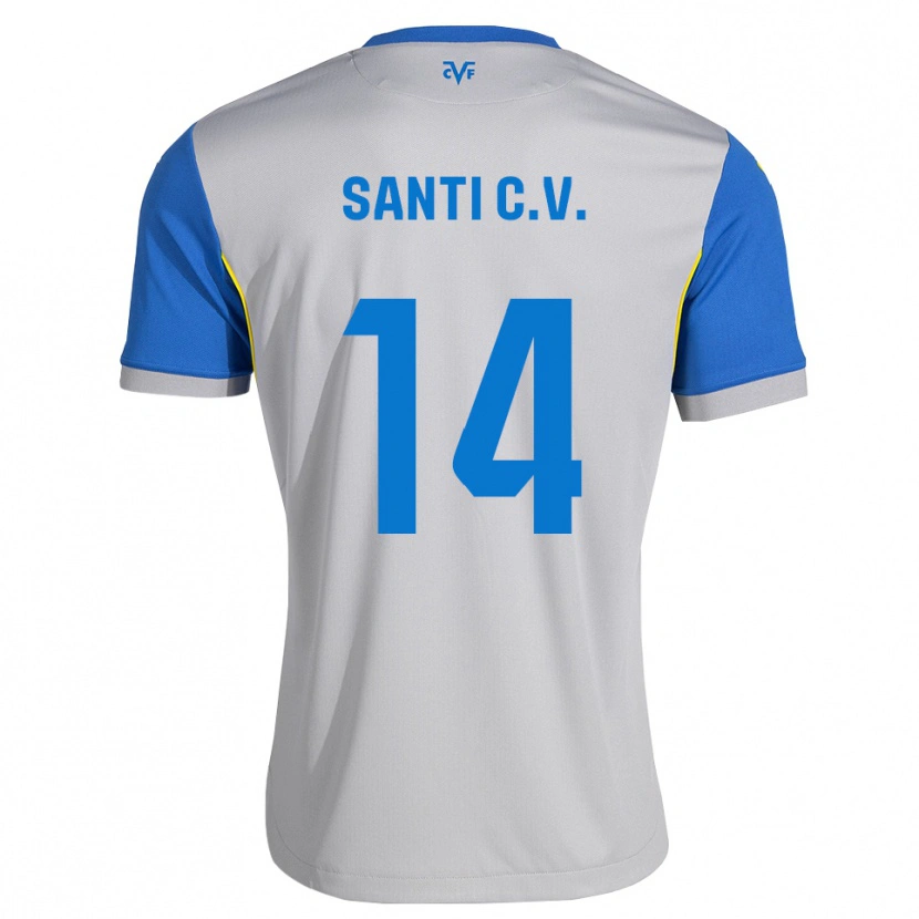 Danxen Dětské Santi Comesaña #14 Modrá Šedá Daleko Hráčské Dresy 2026/27 Dres
