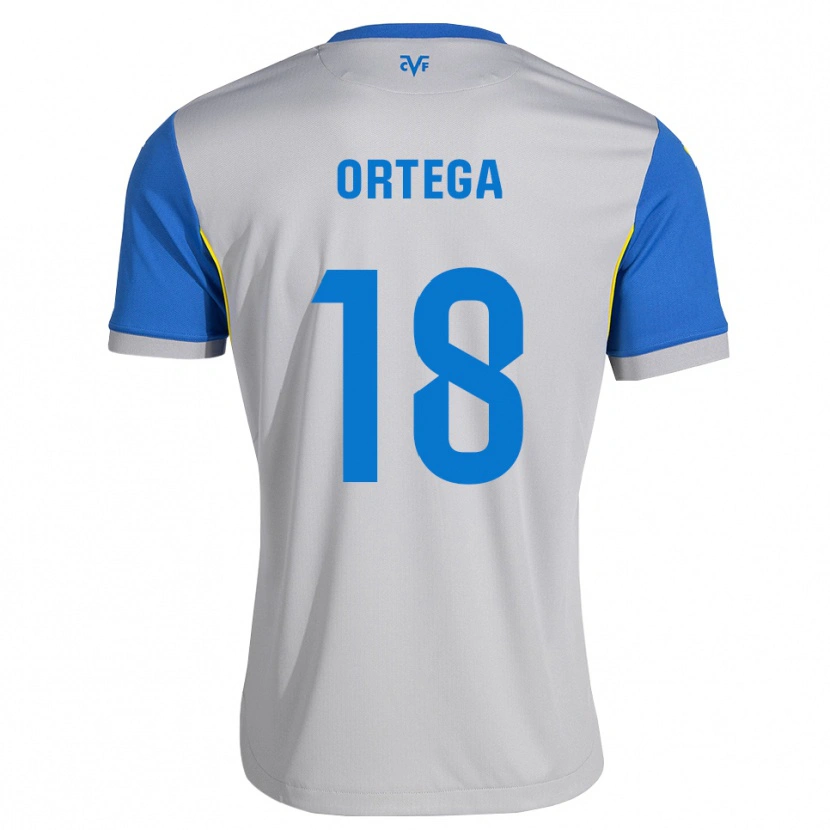 Danxen Dětské Jordi Ortega #18 Modrá Šedá Daleko Hráčské Dresy 2026/27 Dres