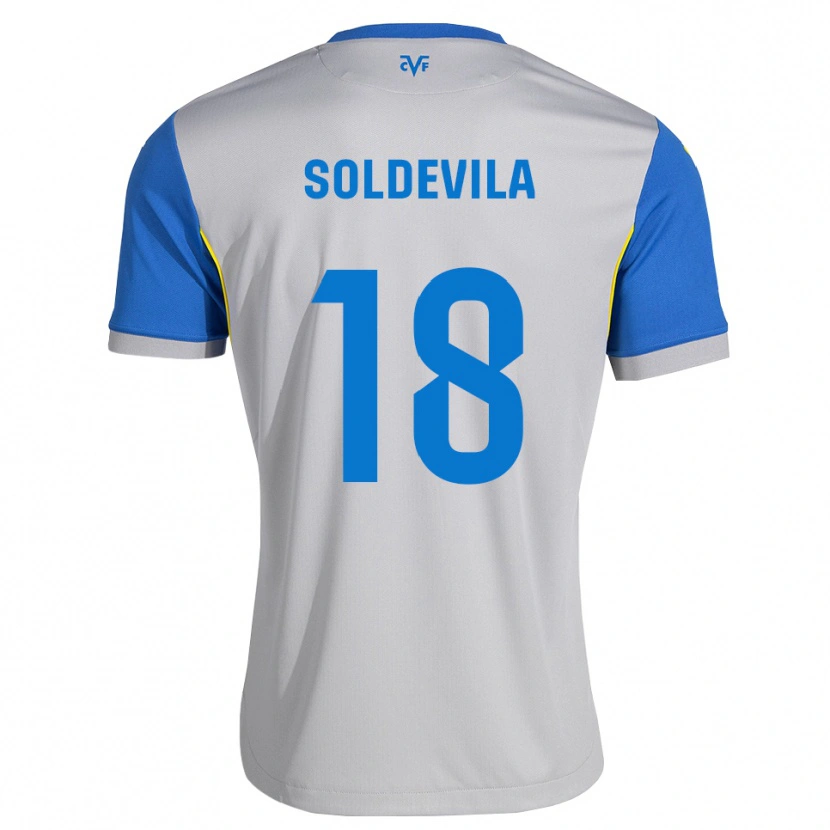 Danxen Dětské Paola Soldevila #18 Modrá Šedá Daleko Hráčské Dresy 2026/27 Dres