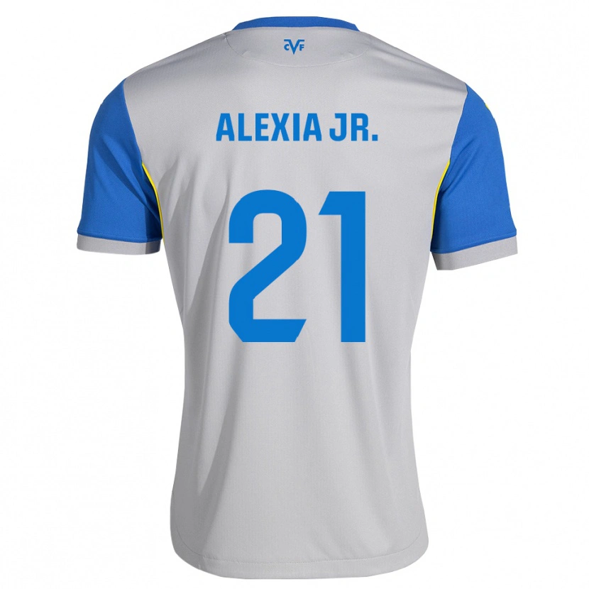 Danxen Dětské Alexia Blanco Llacuno #21 Modrá Šedá Daleko Hráčské Dresy 2026/27 Dres