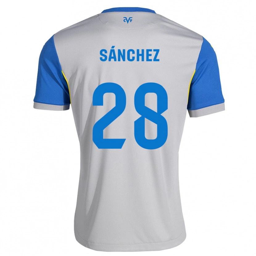 Danxen Dětské Edu Sánchez #28 Modrá Šedá Daleko Hráčské Dresy 2026/27 Dres