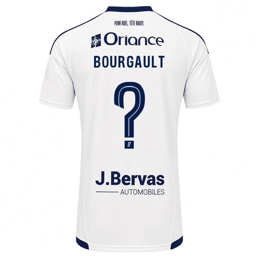 Danxen Dětské Justin Bourgault #0 Tmavě Modrá Bílá Daleko Hráčské Dresy 2026/27 Dres