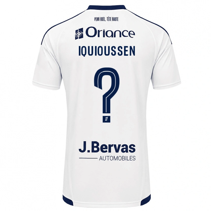Danxen Dětské Adam Iquioussen #0 Tmavě Modrá Bílá Daleko Hráčské Dresy 2026/27 Dres