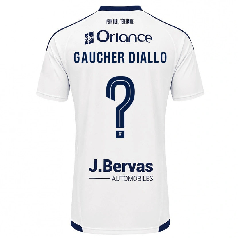 Danxen Dětské Coumba Gaucher Diallo #0 Tmavě Modrá Bílá Daleko Hráčské Dresy 2026/27 Dres