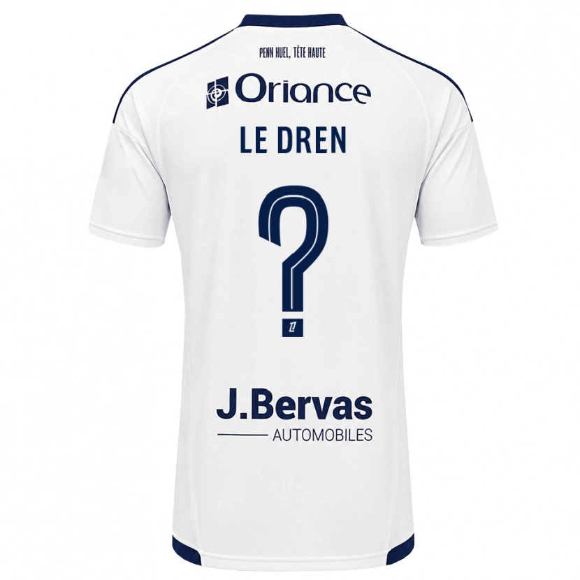 Danxen Dětské Enora Le Dren #0 Tmavě Modrá Bílá Daleko Hráčské Dresy 2026/27 Dres